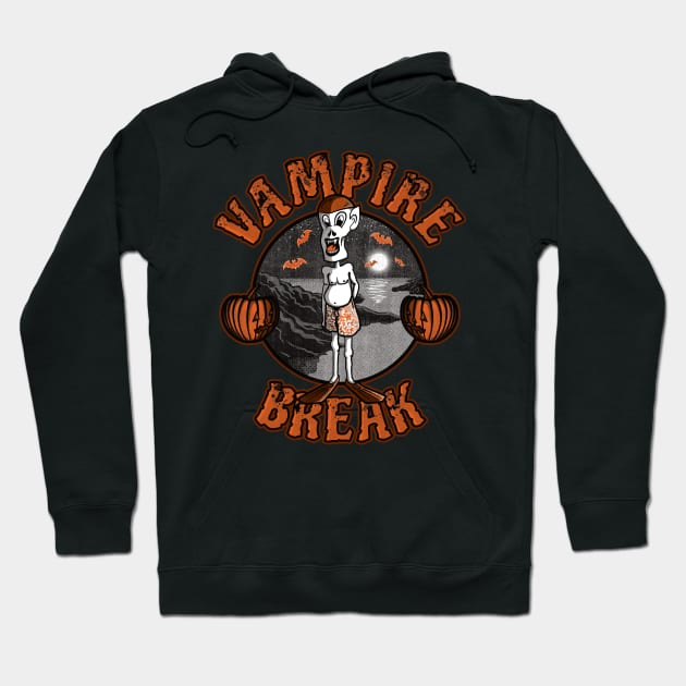 Vampire Break (orange) Hoodie by dkdesigns27